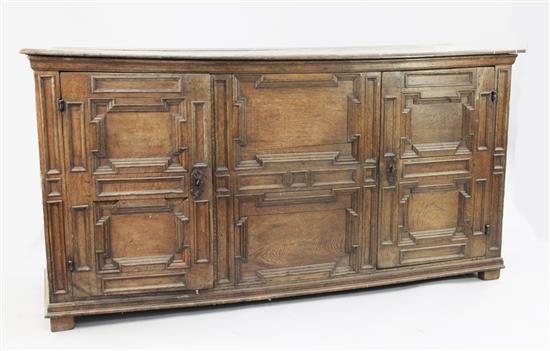 An 18th century French low cupboard 6ft 2in.